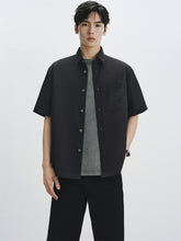 Men's Letter Embroidered Jacquard Shirt